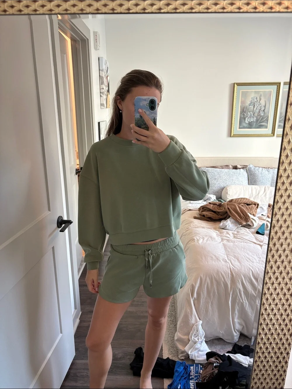 Altar'd State Olive Green Athletic Matching Set